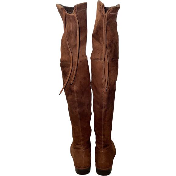 SoleMani Landers Slim 13" Suede Leather Over The Knee High Boots Size: 6.5M - Picture 5 of 7